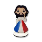 PE721207 - Pedestal Jesus Misericordioso Infantil MDF - 10x5,2cm