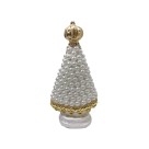 IM100254 - Imagem N. Sra. Aparecida c/ Pérola Branca e Strass - 16,5x7cm