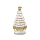IM100303 - Imagem N. Sra. Aparecida c/ Pérola Branca e Strass - 15,5x7,5cm