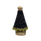 IM100449 - Imagem N. Sra. Aparecida c/ Veludo e Strass - 15x7,5cm
