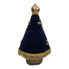 IM100480 - Imagem N. Sra. Aparecida c/ Veludo e Strass - 24x14cm
