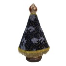 IM100442 - Imagem N. Sra. Aparecida c/ Veludo Strass - 24x14cm