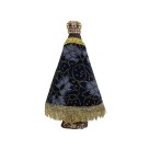 IM100440 - Imagem N. Sra. Aparecida c/ Veludo e Strass - 16,5x9cm