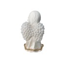 IM721014 - Imagem Anjo c/ Pérola Branca e Strass - 12x6cm