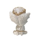 IM721035 - Imagem Anjo c/ Pérola Branca e Strass - 14x10cm