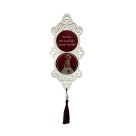 AO4102005 - Adorno N. Sra. De Fátima MDF Branco Resinado - 32x10,2cm