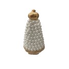 IM720234 - Imagem N. Sra. Aparecida Infantil c/ Pérola Branca e Strass - 12,5x6,5cm