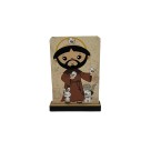 PE720856 - Pedestal São Francisco de Assis Infantil MDF - 7,5x5,5cm