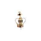CS3119 - Coroa com Strass Vermelha p/ Imagem de Nossa Senhora (nº1) - 5x2,4cm Diâmetro 1,2cm