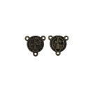 ET1630007P3 - Entremeio Medalha de São Bento Ouro Velho c/ 3un. - 1,7x1,7cm