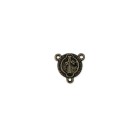 ET1630007P3 - Entremeio Medalha de São Bento Ouro Velho c/ 3un. - 1,7x1,7cm