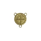 ET1630016P3 - Entremeio Medalha de São Bento Dourado c/ 3un. - 2,5x2cm