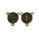 ET1630023P2 - Entremeio Medalha de São Bento Ouro Velho c/ 2un. - 3x2,5cm