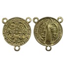 ET1630042 - Entremeio Medalha de São Bento Dourado - 4x3,2cm