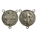 ET1630030 - Entremeio Medalha de São Bento Níquel - 3,5x3,2cm
