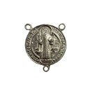 ET1630030 - Entremeio Medalha de São Bento Níquel - 3,5x3,2cm