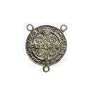 ET1630030 - Entremeio Medalha de São Bento Níquel - 3,5x3,2cm