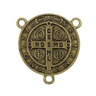 ET1630063 - Entremeio Medalha de São Bento Ouro Velho - 5,2x4,3cm