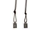 ES03090 - Escapulário N. Sra. Do Carmo Aço Inox - 60x0,8cm (EC28)