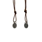 ES03110 - Escapulário N. Sra. Do Carmo Aço Inox - 60x0,9cm (EC30)