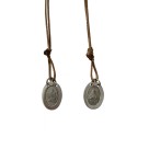 ES03180 - Escapulário N. Sra. Do Carmo Aço Inox - 60x1,3cm (EC07)