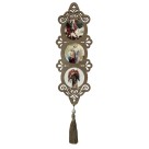 AO4102706 - Adorno Arcanjos MDF Amadeirado Resinado - 40x10,5cm