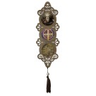 AO4102596 - Adorno São Bento MDF Amadeirado Resinado - 40x10,5cm