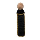 MP1980130 - Marcador de Página São Bento Crochê - 22x7cm