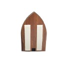 OT814405 - Oratório de MDF Amadeirado – 7x4,5cm