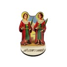 AO291118 - Pedestal São Cosme e Damião MDF - 7,4x5,3cm