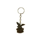 CH413000 - Chaveiro São Miguel Arcanjo Metal Ouro Velho - 9x3,3cm