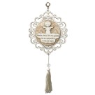 DE720135 - Adorno Anjo MDF Branco (Menino) - 29x12cm