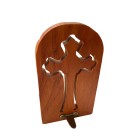 QD1986000 - Adorno de Mesa Crucifixo São Bento - 14x8,2cm