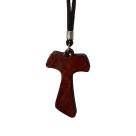 CC1482500 - Cordão c/ Tau de Madeira (G) - 47,9cm