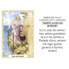 OG41801P100 - Oração Santo Anjo c/ 100un. - 9,5x6,5cm
