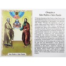 OG141481P100 - Oração São Pedro e São Paulo c/ 100un. - 9,5x6,5cm