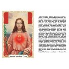 OG141424P100 - Oração Conversa com Jesus Cristo c/ 100un. - 9,5x6,5cm