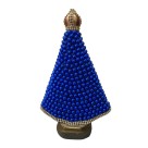 IM100288 - Imagem N. Sra. Aparecida c/ Pérola Azul e Strass - 24,5x17cm