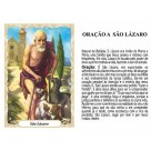 OG141437P100 - Oração São Lázaro c/ 100un. - 9,5x6,5cm
