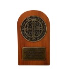 QD1985950 - Adorno de Mesa Medalha de São Bento - 14x8,2cm