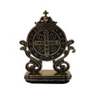 PD610140 - Pedestal Para Carro Medalha de São Bento - 7x5cm