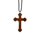 CC361200 - Cordão c/ Crucifixo Livrai-nos do Mal - 40cm