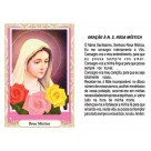 OG14078P100 - Oração N. Sra. de Rosa Mística c/ 100un. - 9,5x6,5cm