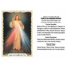 OG141470P100 - Oração Jesus Confio em Vós Terço c/ 100un. - 9,5x6,5cm