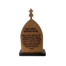 CP81705 - Capela N. Sra. Desatadora dos Nós MDF Tabaco (P) - 10,5x6,5cm