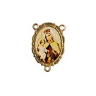 ET1953005 - Entremeio N. Sra. do Carmo Dourado Duplo Resinado 1un. - 3,2x2,2cm