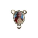 ET1671403P5 - Entremeio Papa João Paulo II Resinado c/ 5un. - 1,9x1,5cm