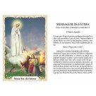 ST16003 - Mini Santinha N. Sra. de Fátima de Biscuit c/ Oração
