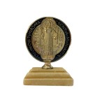PD610150 - Pedestal Para Carro Medalha de São Bento - 6,5x4,5cm