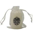 VE750322 - Vela Divino Espírito Santo c/ Pingente Níquel Envelhecido - 6x4cm